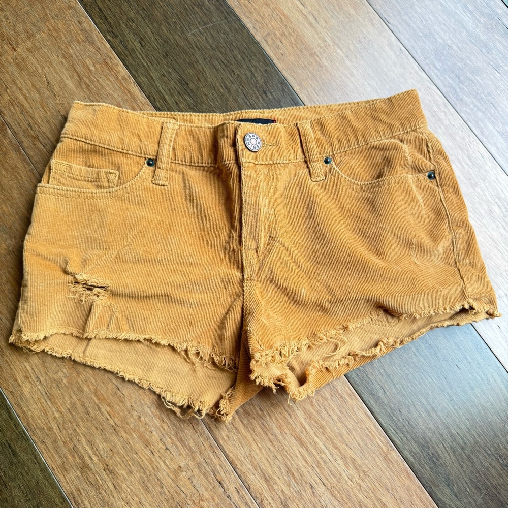 BDG Brown Mustard Corduroy Shorts